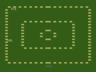 Space Attack title screen for Atari 2600